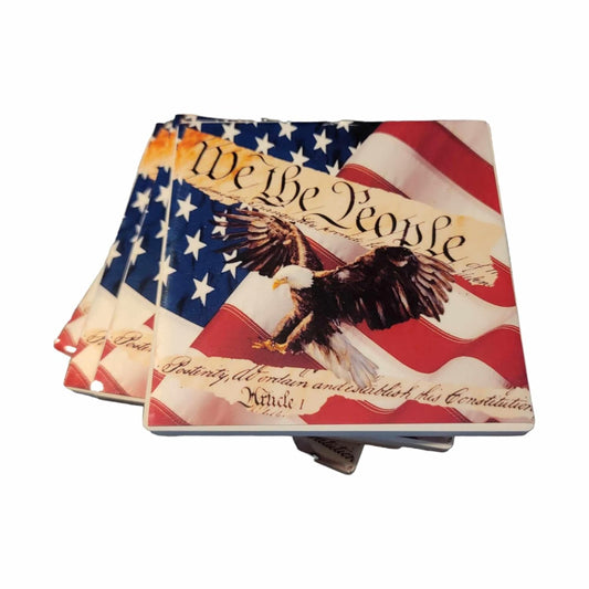 American Flag Style Coasters - Set of 4 - 1