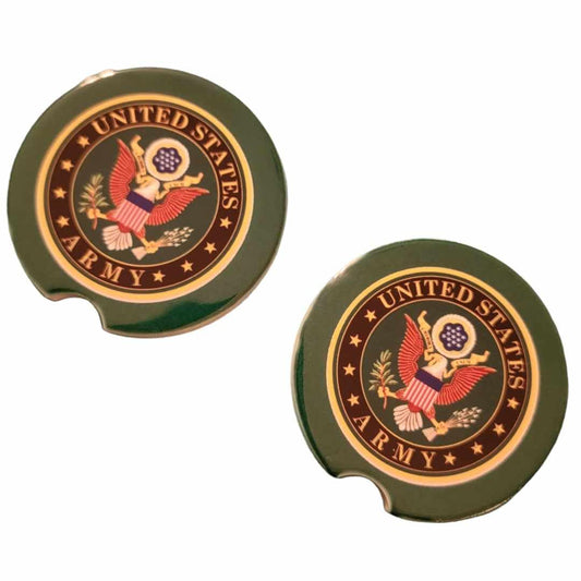 Army Car Coasters - Set of 2 Ceramic Coasters - 1