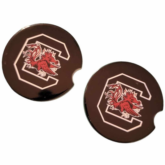 USC Car Coasters - Set of 2 Ceramic Coasters - 1