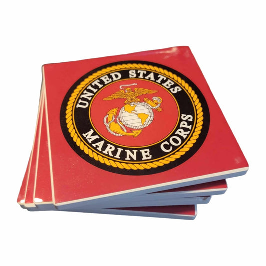 United States Marine Corps Style Coasters - Set of 4 - 1