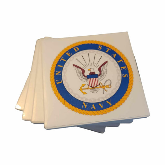 United States Navy Style Coasters - Set of 4 - 1