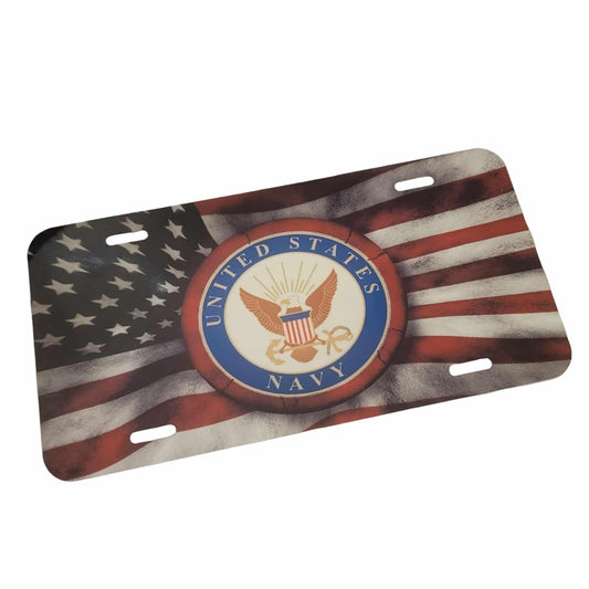 Navy Front License Plate - 1