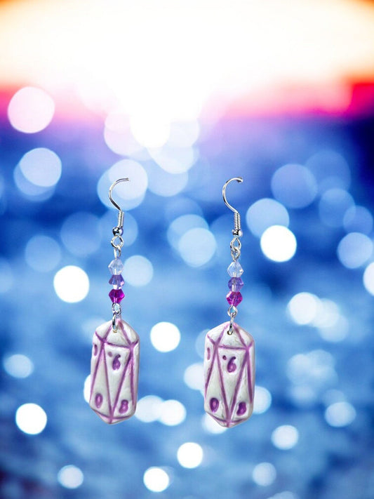 Mystic D10 Crackle Earrings - 1