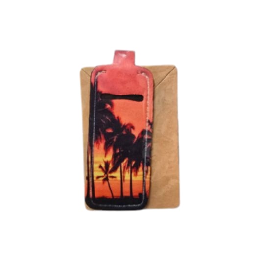 Sunset Chapstick Holder Keychain - 1