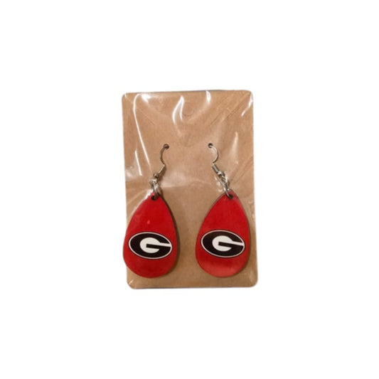 Georgia G Wooden Teardrop Earrings - 1