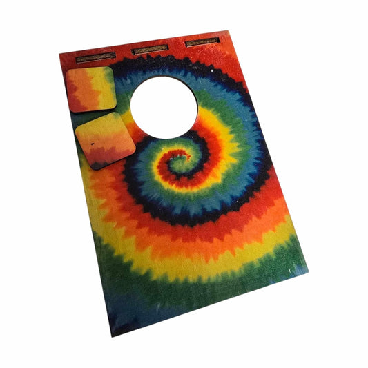 Tie Dye Mini Tabletop Cornhole Set - 1