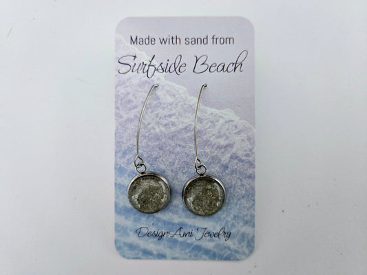 Surfside Beach, South Carolina sand earrings  - 1