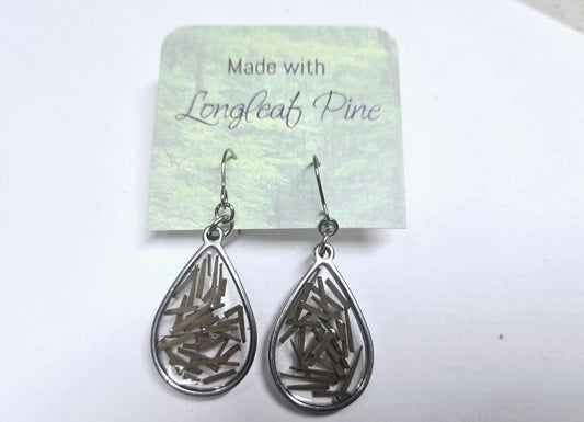 Long leaf pine earrings made in South Carolina  - 1