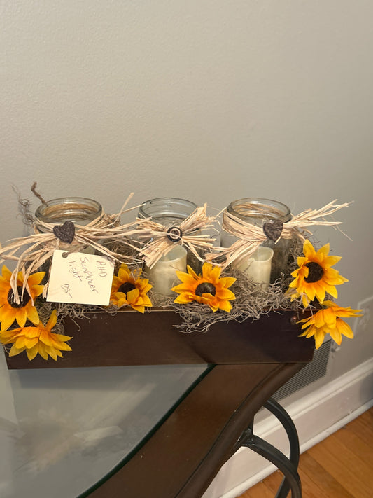 Sunflower jar light - 1