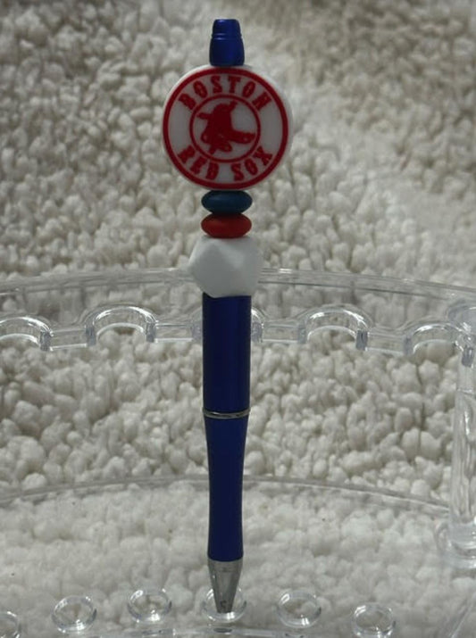 Boston Red Sox Beaded Pen
