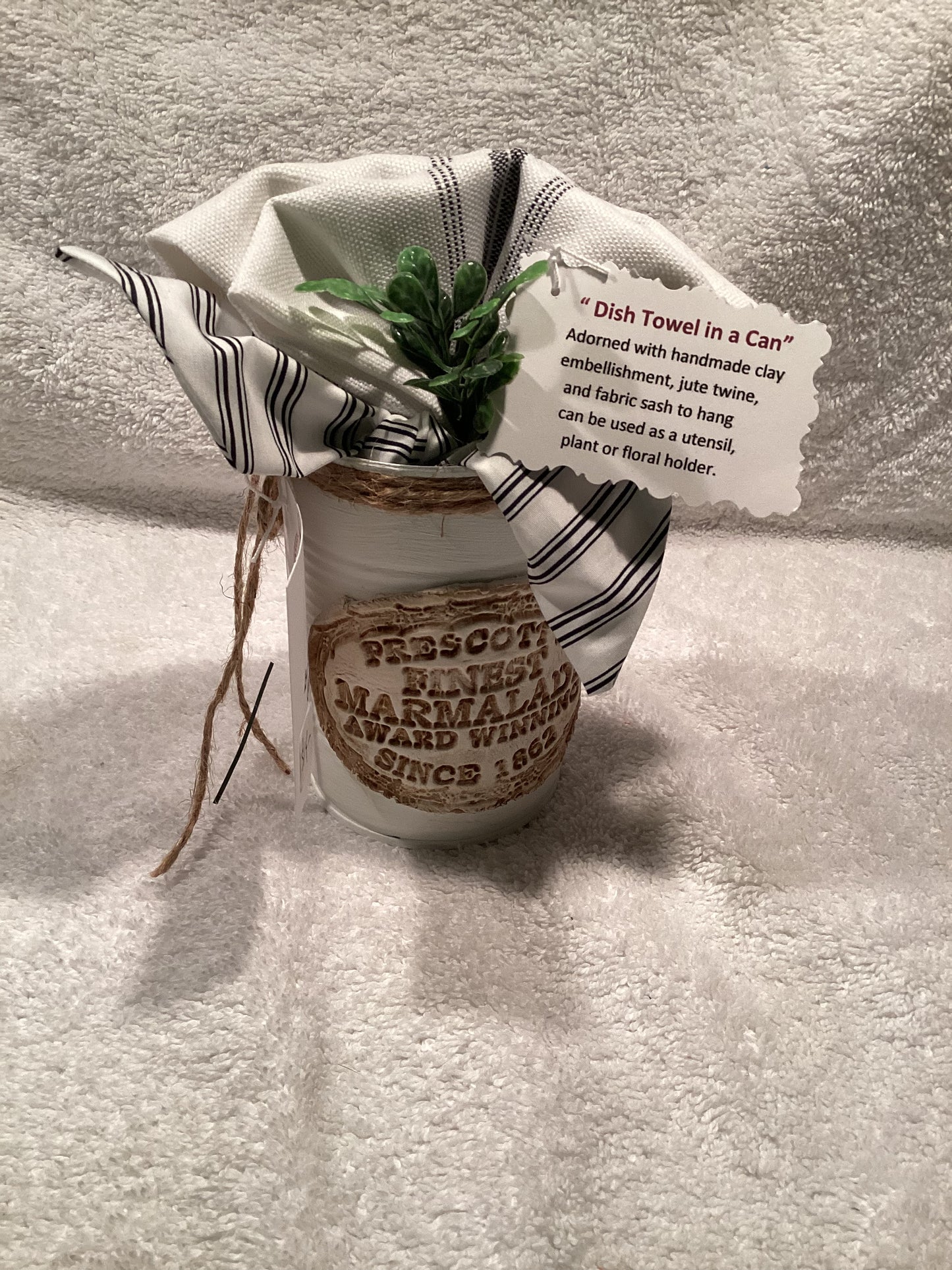 Farmhouse Stripe Kitchen Towel in a Can