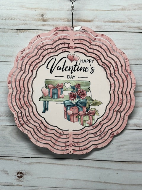 Happy Valentine's Day (Pink) Wind Spinner