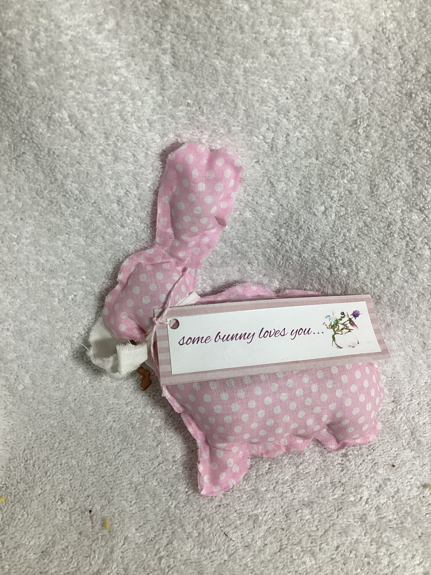 Fabric Sentiment Bunnies