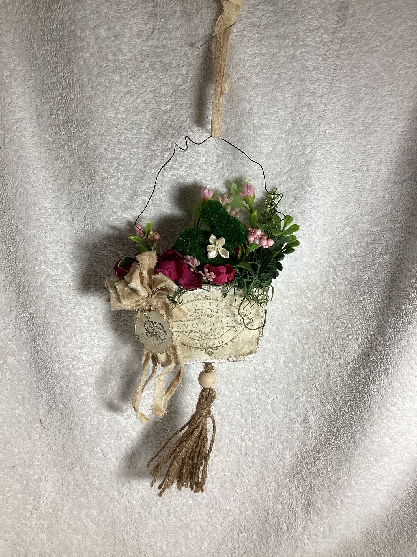 Primitive Floral Mini Door Hangers