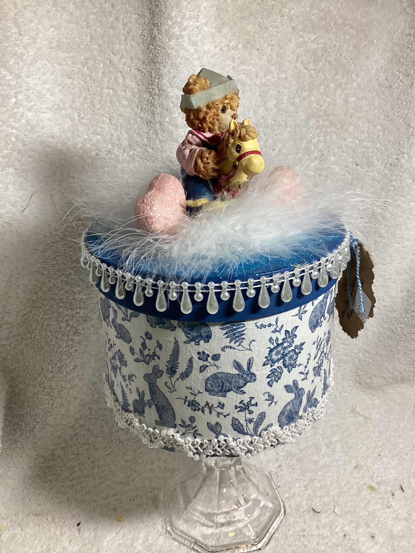 Vintage Figurine large treasure box