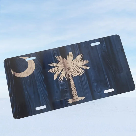 South Carolina State Flag Front License Plate