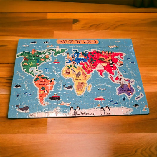 Map of the World Sublimated 120-Piece Puzzle - 1