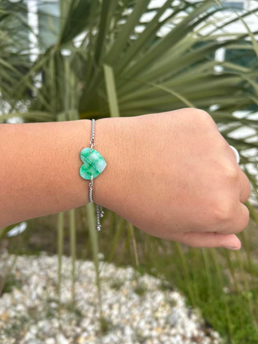 Faux Emerald Bracelet - 1