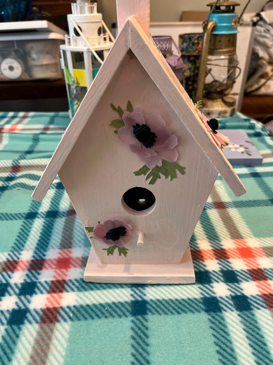 Beautiful Poppy Birdhouse - 1