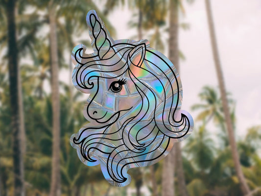 unicorn window cling suncatcher - 1